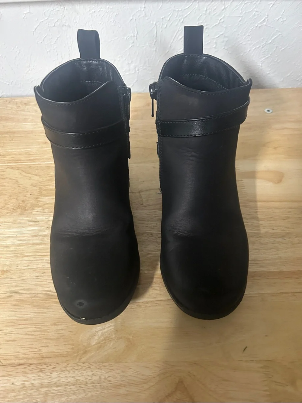 The Children's Place Black Ankle Boots with Buckle Detail